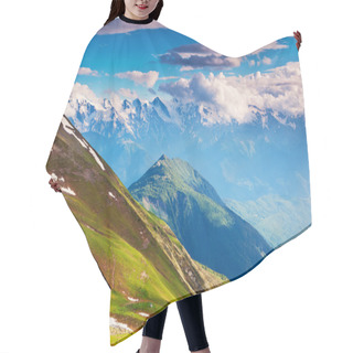 Personality  Alpine Meadows With Dramatic Sky Hair Cutting Cape