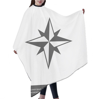 Personality  Pictograph Of Compass Icon Hair Cutting Cape