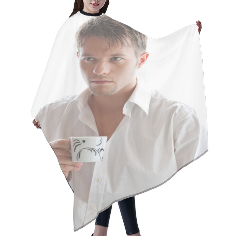 Personality  Relax With A Cup Of Tea Hair Cutting Cape