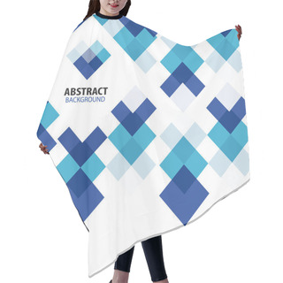 Personality  Square Blue Geometrical Abstract Background Hair Cutting Cape