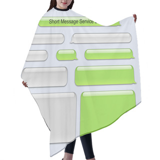 Personality  Short Message Service Bubbles Hair Cutting Cape