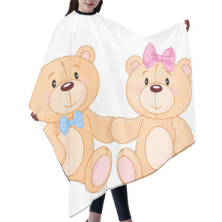 Personality  Teddy Bears In Love Hair Cutting Cape