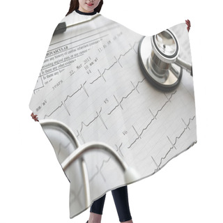 Personality  Cardiogram And Stethoscope Hair Cutting Cape