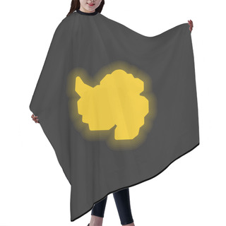 Personality  Antarctic Yellow Glowing Neon Icon Hair Cutting Cape