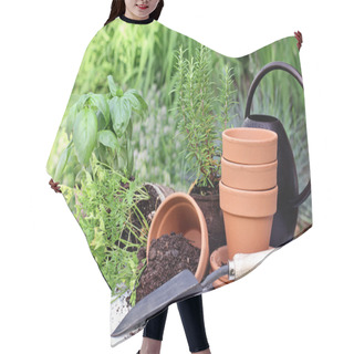 Personality  Herb Gardening And Trowel Hair Cutting Cape