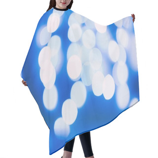 Personality  Bokeh Blue Lights Hair Cutting Cape