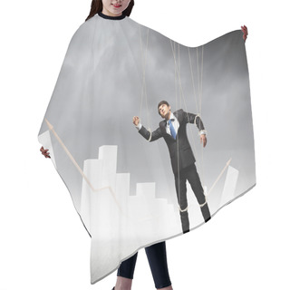 Personality  Puppet Businessman Hair Cutting Cape