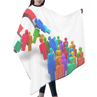 Personality  Social Engineering Concept Hair Cutting Cape