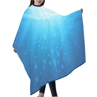 Personality  Underwater Background, Water Surface, Ocean Or Sea Hair Cutting Cape