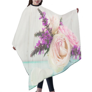 Personality  Fresh Summer Flowers Hair Cutting Cape