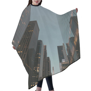 Personality  Low Angle View Of Buildings In Midtown Of New York City Hair Cutting Cape