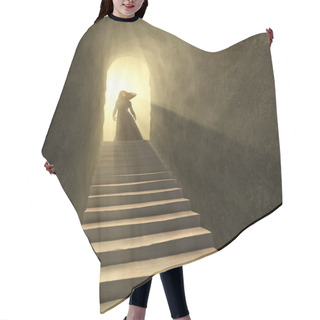 Personality  Tunnel To Light Hair Cutting Cape