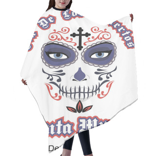 Personality  Sugar Skull Day Of The Dead Hair Cutting Cape