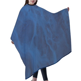 Personality  Abstract Dark Blue Paints Background Liquid Fluid Hair Cutting Cape