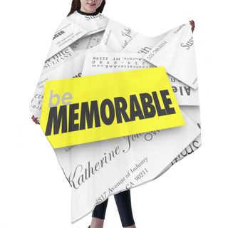Personality  Be Memorable Words On Different Business Card Hair Cutting Cape
