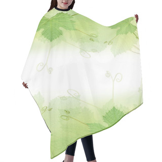 Personality  The Green Grape Leaf Border Hair Cutting Cape