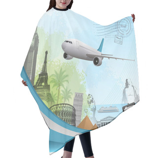 Personality  Travel Background Hair Cutting Cape