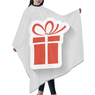 Personality  Gift Box Icon Hair Cutting Cape