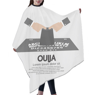 Personality  Ouija Board Playing Vector Illustration Hair Cutting Cape
