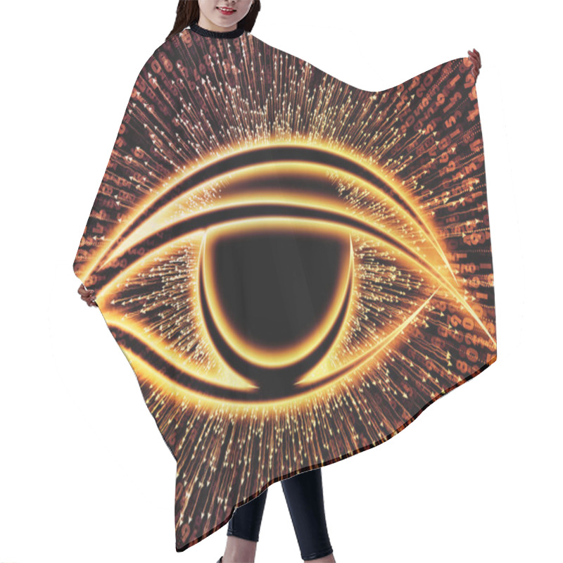 Personality  Eye Of Knowledge Series. Visually Pleasing Composition Of Eye Icon And Arrow Burst For Works On  Science, Education And Modern Technology Hair Cutting Cape