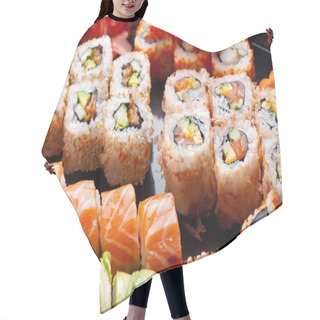 Personality  Sushi And Rolls Hair Cutting Cape