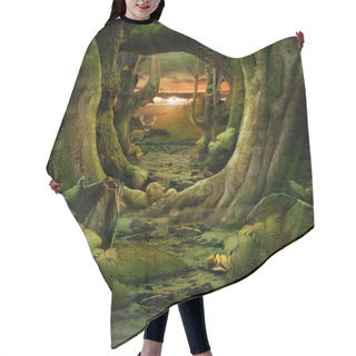Personality  Green Paradise Hair Cutting Cape