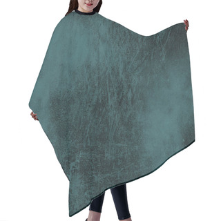 Personality  Emerald Green Blue Abstract Textured Background Texture To The Point With Spots Of Paint. Layout For Design Hair Cutting Cape
