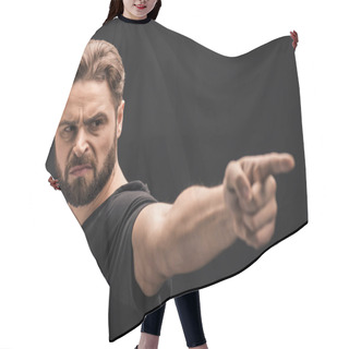 Personality  Angry Bearded Man Hair Cutting Cape
