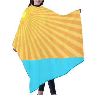 Personality  Sun Over The Ocean Hair Cutting Cape