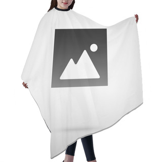 Personality  Image Sign Black Icon Hair Cutting Cape