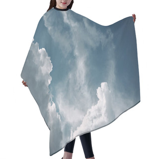 Personality  Full Frame Image Of Blue Cloudy Sky Background Hair Cutting Cape