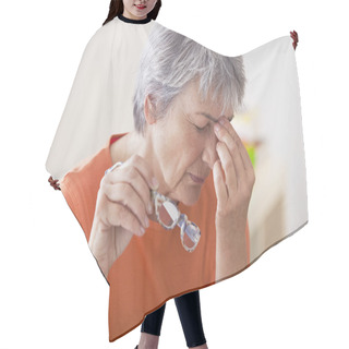Personality  TIRED ELDERLY PERSON Hair Cutting Cape