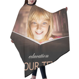 Personality  Kid Reading The Book. Education Hair Cutting Cape