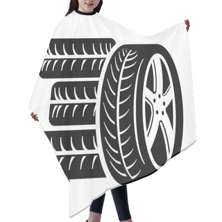 Personality  Tyre Icon Hair Cutting Cape
