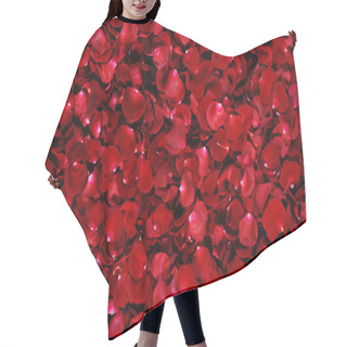 Personality  Background Of Red Rose Petals Hair Cutting Cape