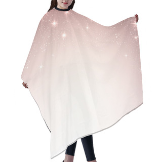 Personality  Christmas Starry Background With Sparkles. Hair Cutting Cape