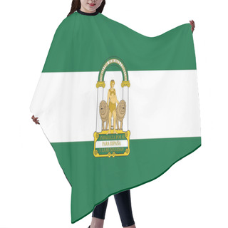 Personality  Flag Of Andalusia In Spain Hair Cutting Cape