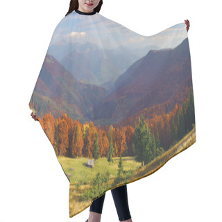 Personality  Autumn In Mountains Hair Cutting Cape