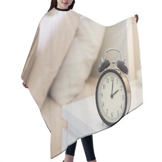 Personality  Alarm Clock On The Nightstad Hair Cutting Cape