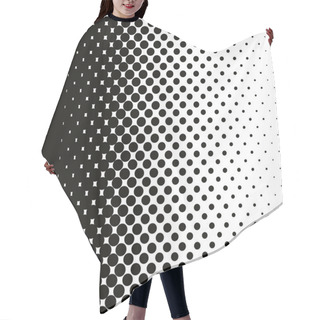 Personality  Halftone Dots Pattern Gradient In Vector Format Hair Cutting Cape
