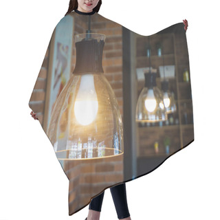 Personality  One Light Bulb And Light. Hair Cutting Cape