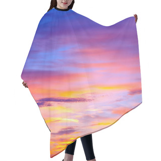 Personality  Sky At Sunrise. Nature Composition Hair Cutting Cape