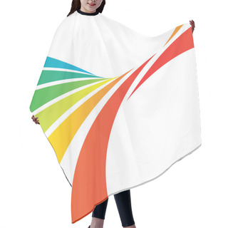 Personality  Swooshy Lines Layout Hair Cutting Cape