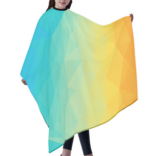 Personality  Bright Colorful Geometric Background With Mosaic Design Hair Cutting Cape