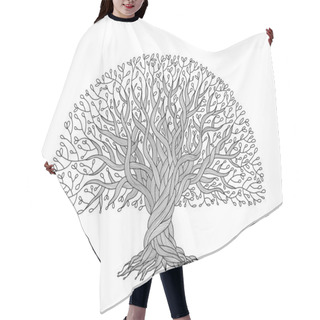 Personality  Big Tree With Roots For Your Design Hair Cutting Cape