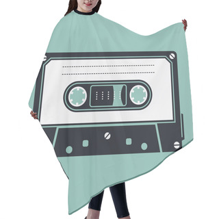 Personality  Magnetic Tape Compact Format Record Hair Cutting Cape
