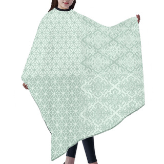 Personality  Pattern With Monograms In Pastel Color Hair Cutting Cape