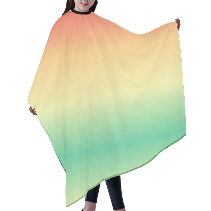 Personality  abstract multicolored background with poly pattern hair cutting cape