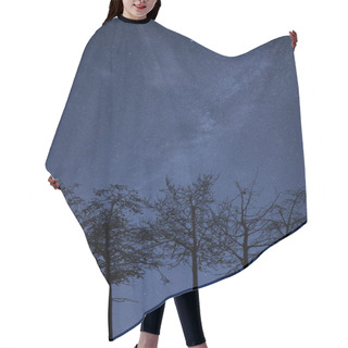 Personality  Milky Way Galaxy Image Of Night Sky With Clear Stars Hair Cutting Cape