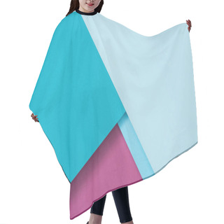 Personality  Burgundy And Blue Colored Textured Background Hair Cutting Cape
